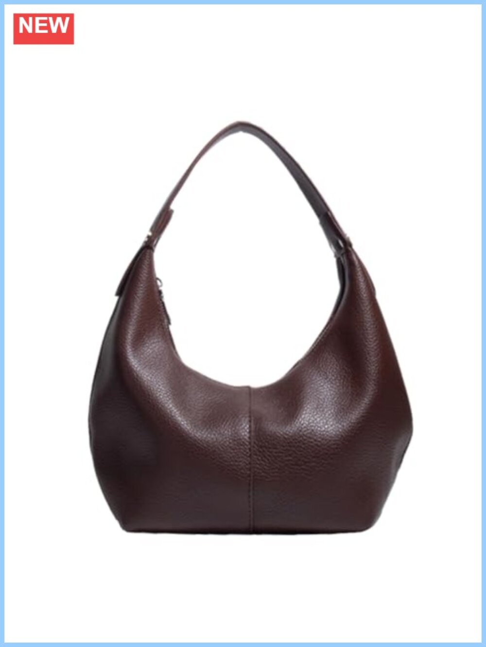 Vegan Leather Hobo Bag Crescent Shoulder Slouchy Tote Y2K Purse